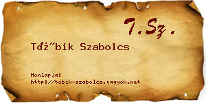 Tóbik Szabolcs névjegykártya